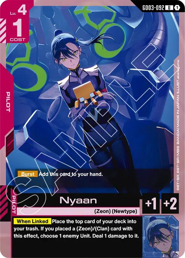 Nyaan - Steel Requiem - Gundam Card Game - TCGplayer.com