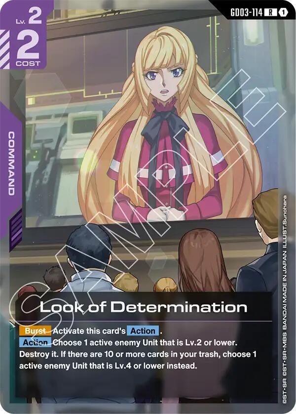 Look of Determination - Steel Requiem - Gundam Card Game