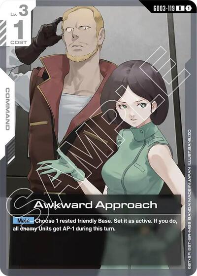 Awkward Approach card