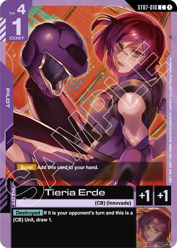 Tieria Erde - Starter Deck 07: Celestial Drive - Gundam Card Game