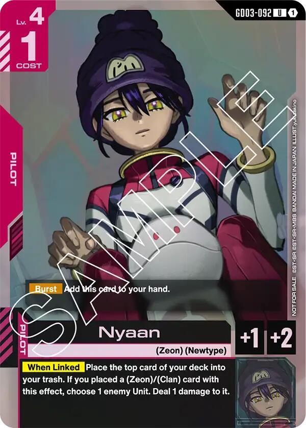 Nyaan (Store Tournament Participant Pack 03) GD03-092 card