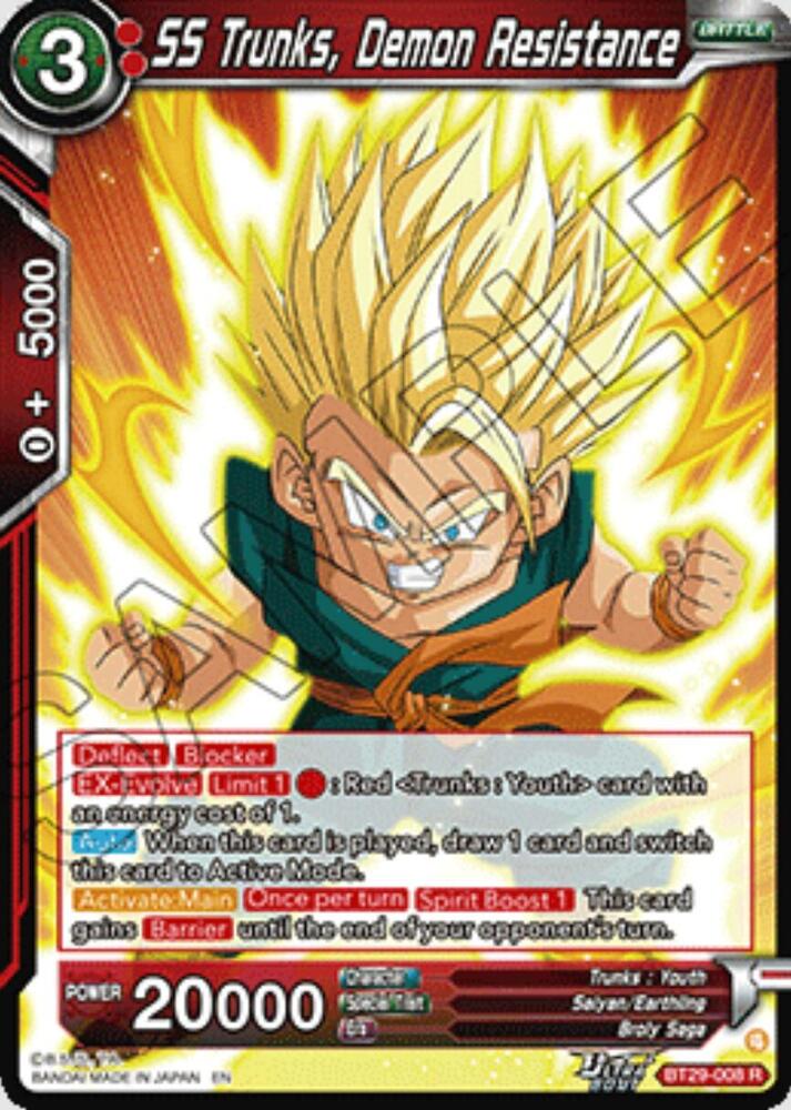 SS Trunks, Demon Resistance - Fearsome Rivals - Dragon Ball Super