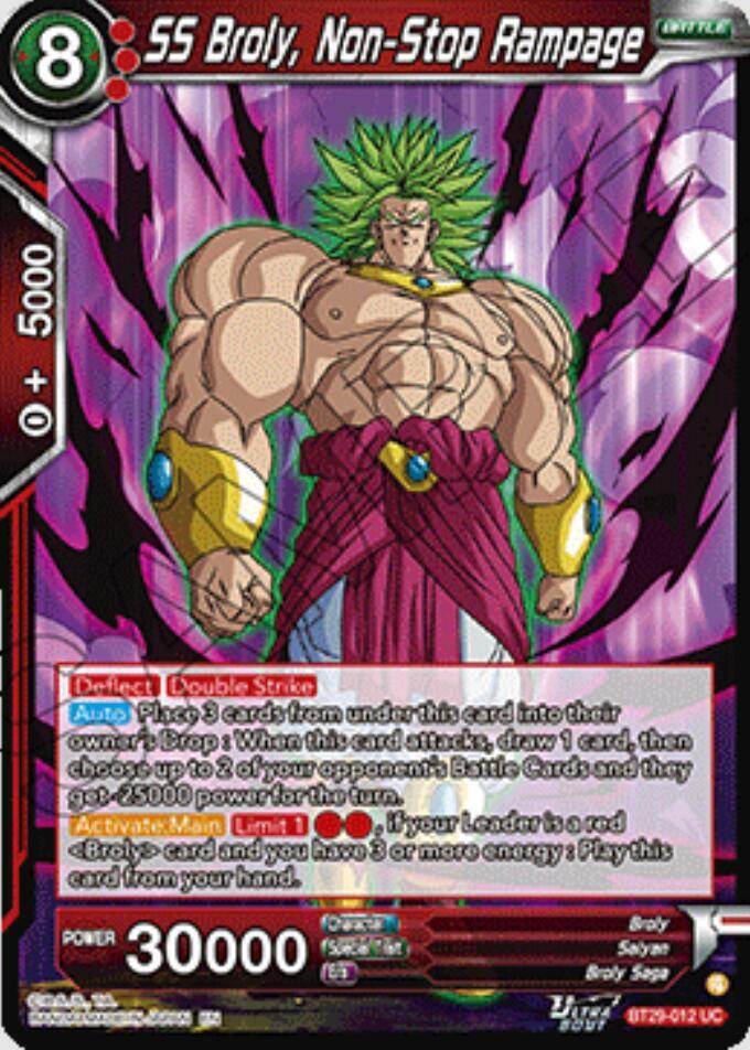 SS Broly, Non-Stop Rampage - Fearsome Rivals - Dragon Ball Super