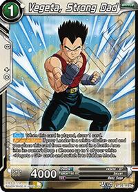 Vegeta, Strong Dad card art