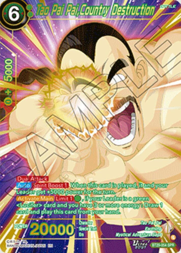 Tao Pai Pai, Country Destruction (SPR) - Fearsome Rivals - Dragon