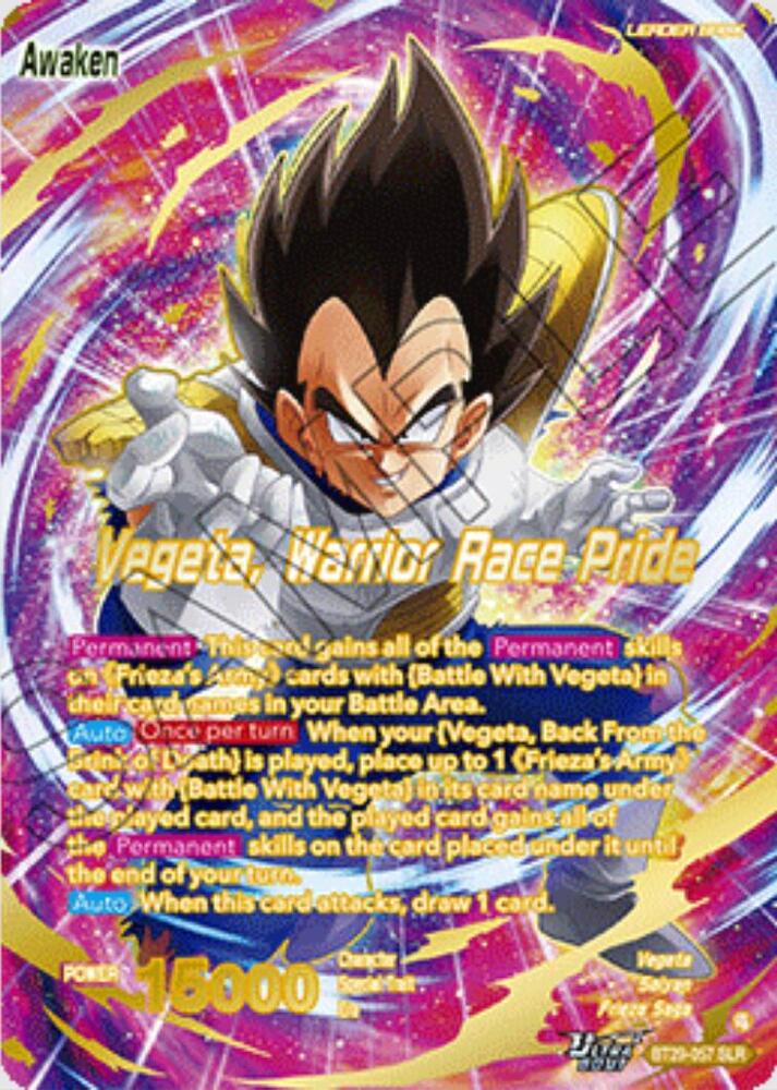Vegeta // Vegeta, Warrior Race Pride (SLR) - Fearsome Rivals