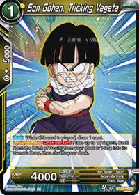 Son Gohan, Tricking Vegeta card art