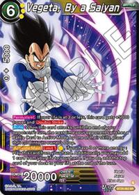 Vegeta, By a Saiyan card art