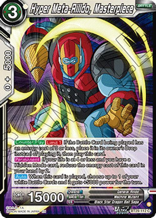 Hyper Meta-Rilldo, Masterpiece - Fearsome Rivals - Dragon Ball Super ...