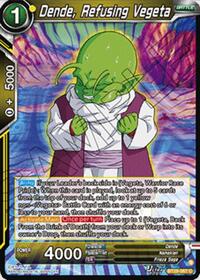 Dende, Refusing Vegeta card art