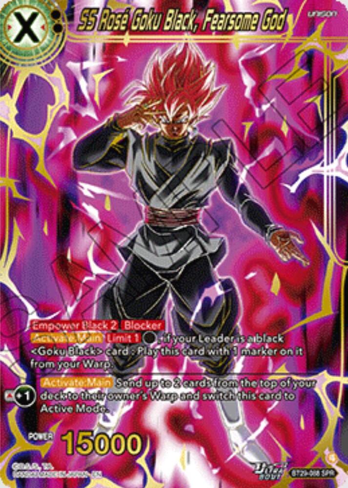 SS Rose Goku Black, Fearsome God (SPR) - Fearsome Rivals - Dragon