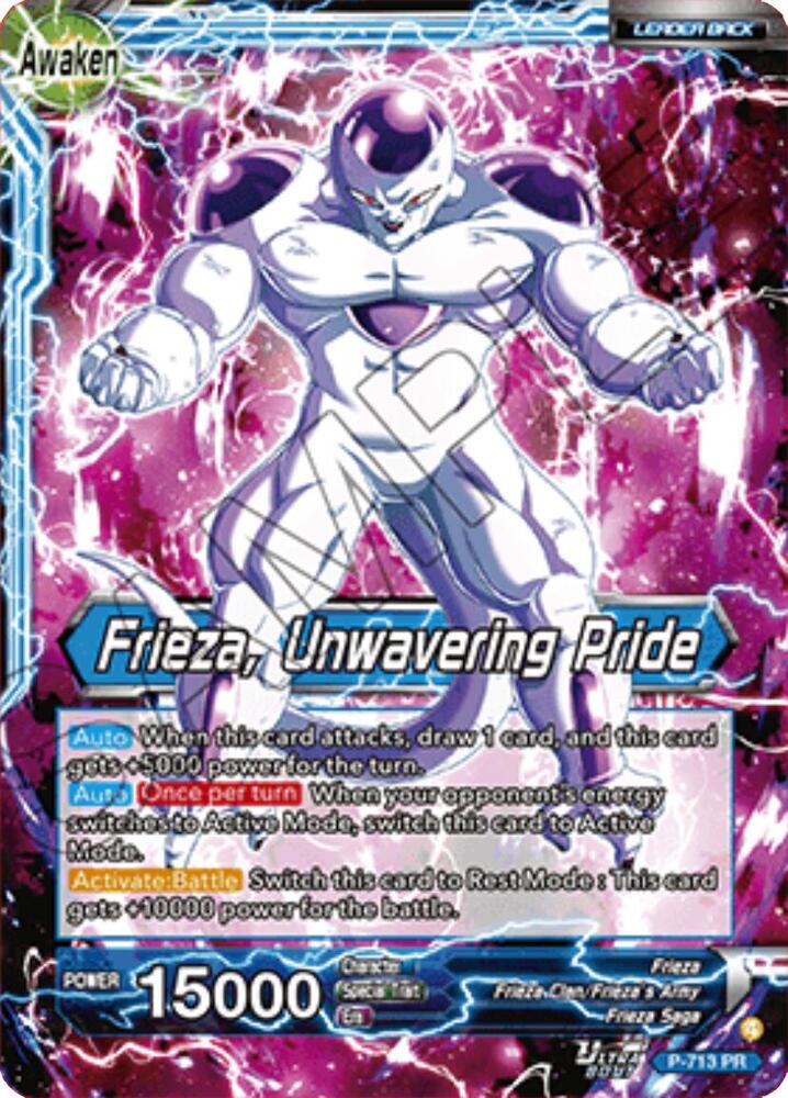 Frieza // Frieza, Unwavering Pride - Promotion Cards - Dragon Ball