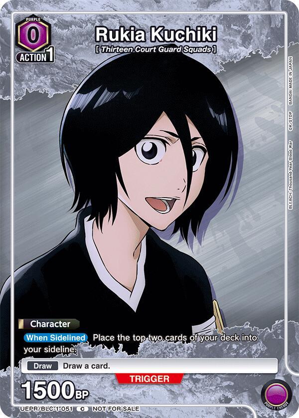 Rukia Kuchiki (051) - Union Arena Promotion Cards - Union Arena