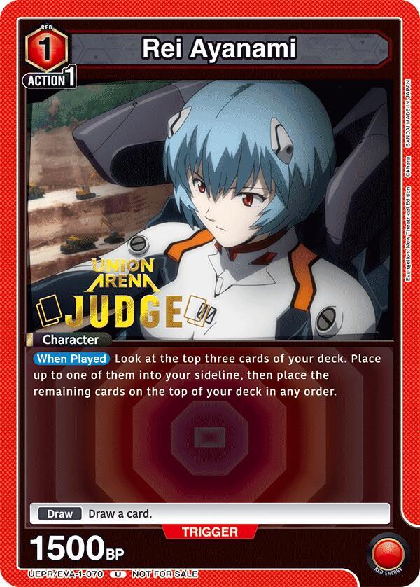 Rei Ayanami (Judge Pack) - Union Arena Promotion Cards - Union
