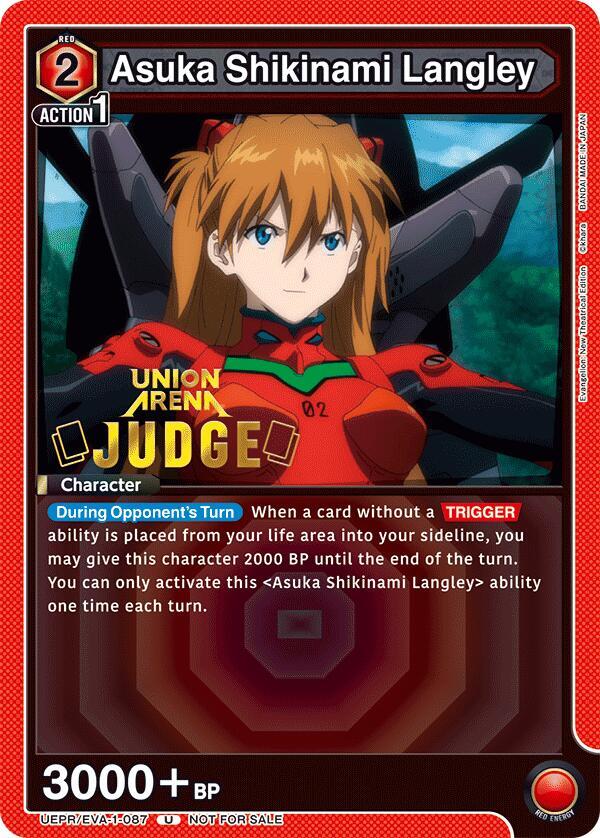 Asuka Shikinami Langley (Judge Pack) - Union Arena Promotion Cards