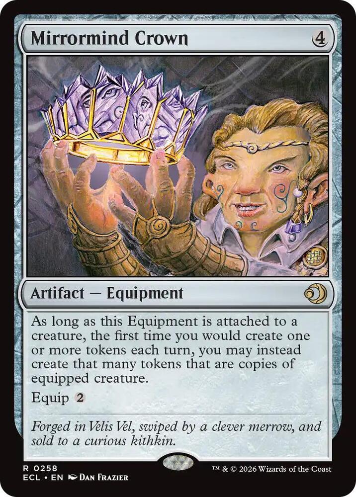 シオン  MTG 鏡MTG 3枚セット Mirrormind Crown - Lorwyn Eclipsed - Magic: The Gathering