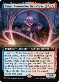 Sanar, Innovative First-Year (Extended Art) - Lorwyn Eclipsed - Magic: The Gathering card