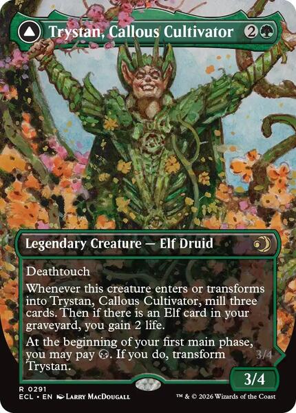 Trystan, Callous Cultivator (Borderless) - Lorwyn Eclipsed - Magic
