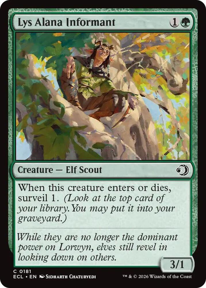 Lys Alana Informant - Lorwyn Eclipsed - Magic: The Gathering