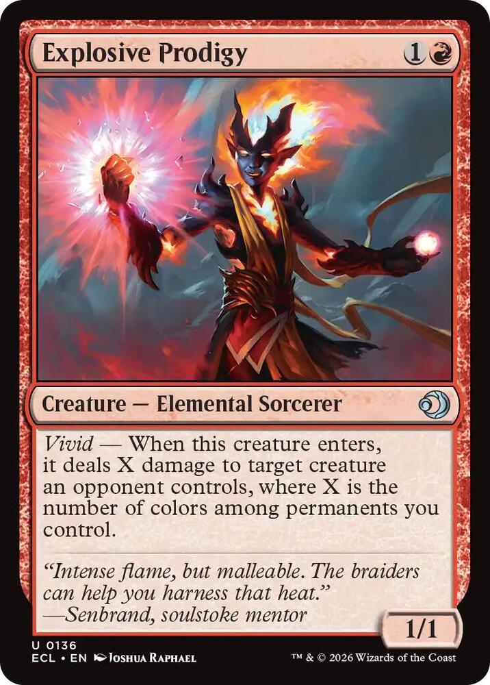 イクイノックス リミテッドエディション トレーディングカード Explosive Prodigy - Lorwyn Eclipsed - Magic: The Gathering