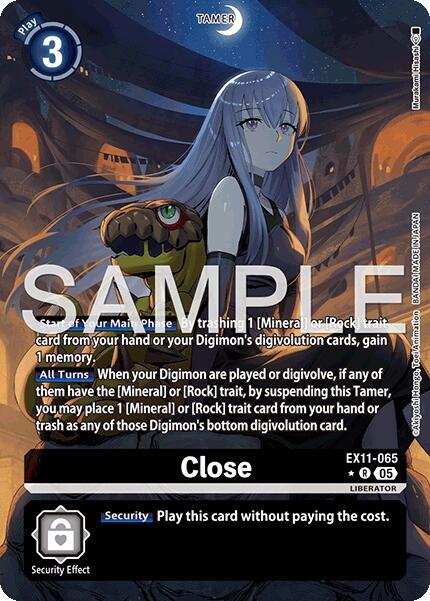Close (Alternate Art) - Dawn of Liberator - Digimon Card Game