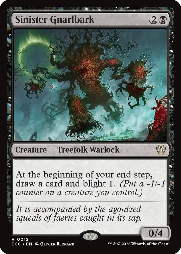 Sinister Gnarlbark - Commander: Lorwyn Eclipsed - Magic: The