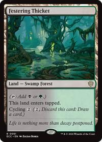 Festering Thicket - Commander: Lorwyn Eclipsed - Magic: The Gathering card