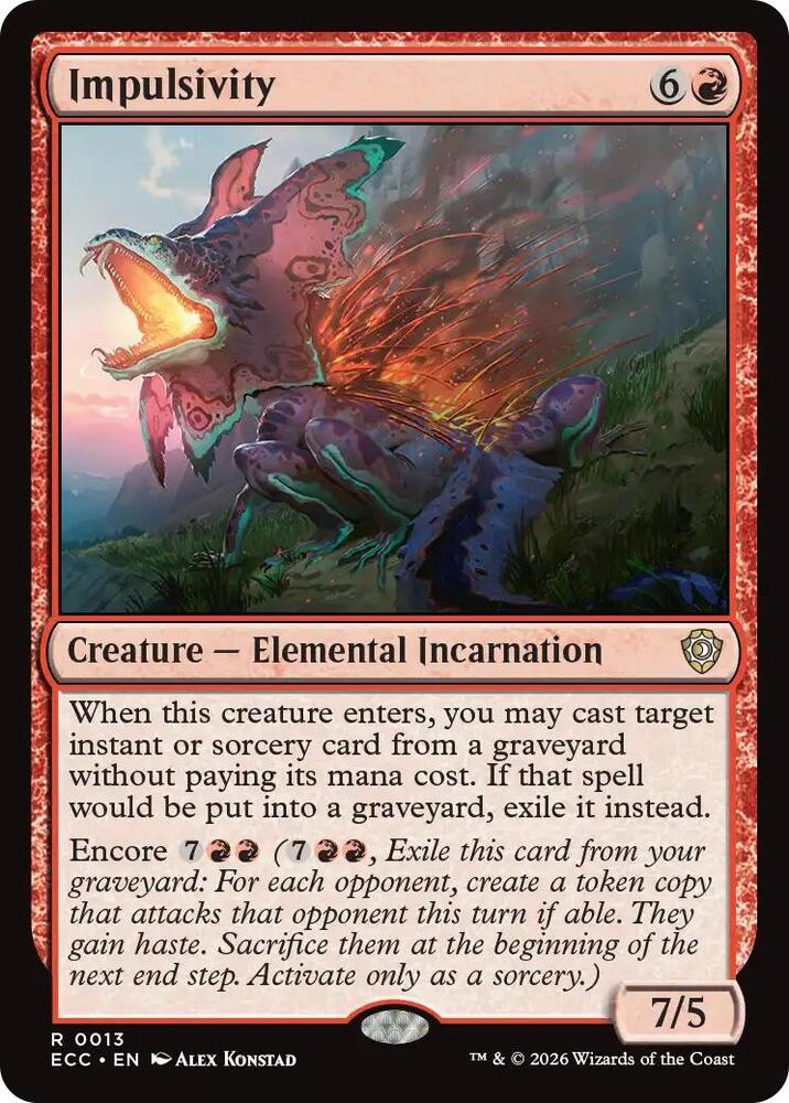 Impulsivity - Commander: Lorwyn Eclipsed - Magic: The Gathering