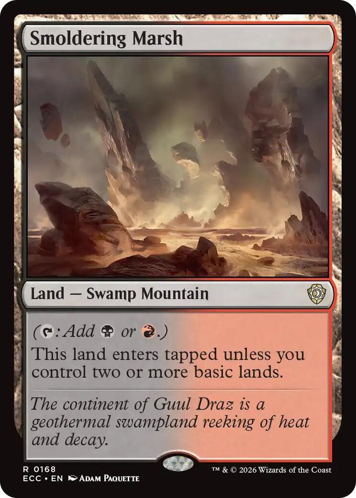 Smoldering Marsh - Commander: Lorwyn Eclipsed - Magic: The Gathering ...