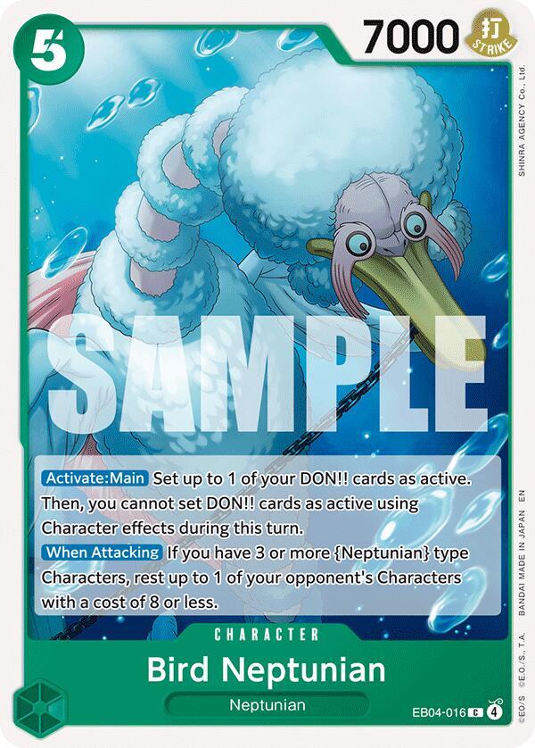 Bird Neptunian - The Azure Sea's Seven - One Piece Card Game