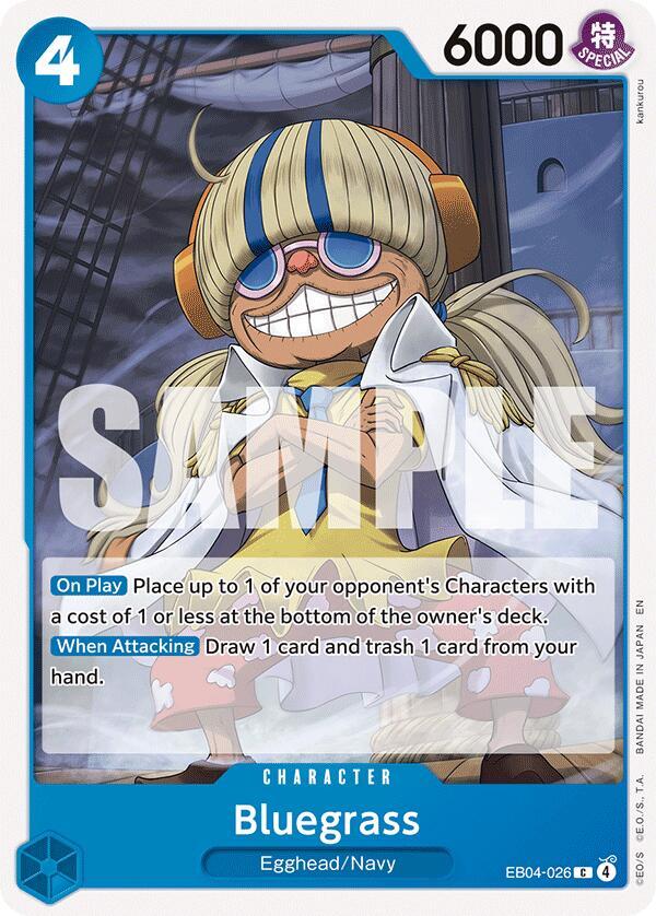 Bluegrass - The Azure Sea's Seven - One Piece Card Game
