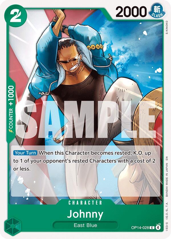 JohnnyWalkerキャラクター額 Johnny - The Azure Sea's Seven - One Piece Card Game - TCGplayer.com