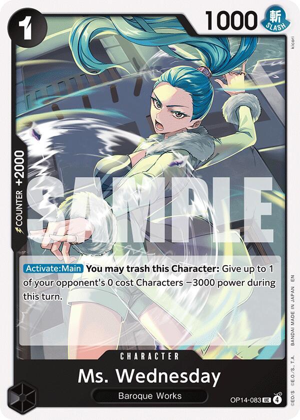 Ms. Wednesday - The Azure Sea's Seven - One Piece Card Game