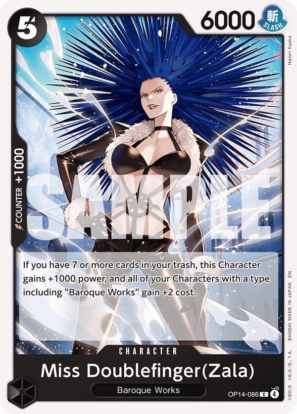 Miss Doublefinger(Zala) - The Azure Sea's Seven - One Piece Card