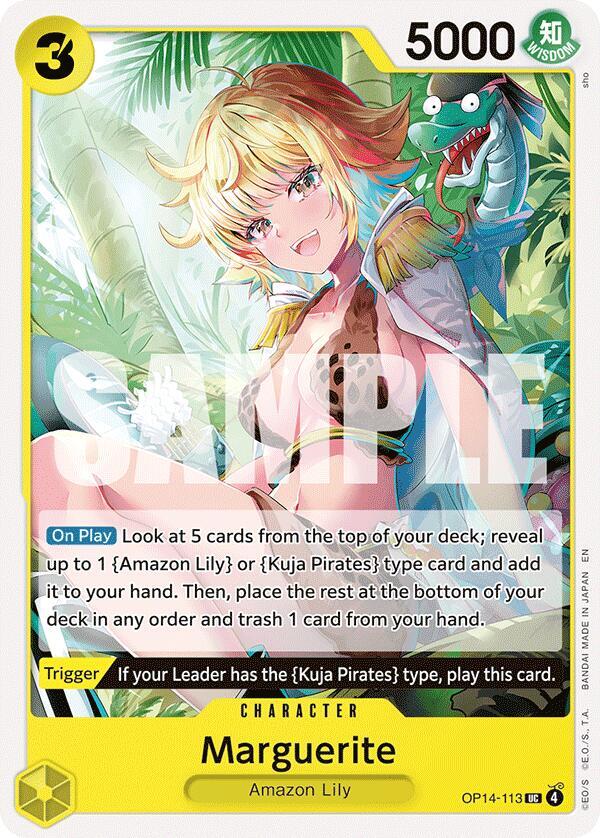Marguerite - The Azure Sea's Seven - One Piece Card Game