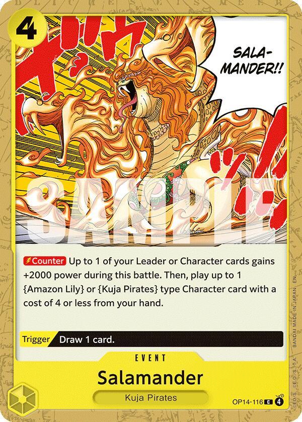 Salamander - The Azure Sea's Seven - One Piece Card Game