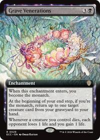 Grave Venerations (Extended Art) - Commander: Lorwyn Eclipsed - Magic: The Gathering card