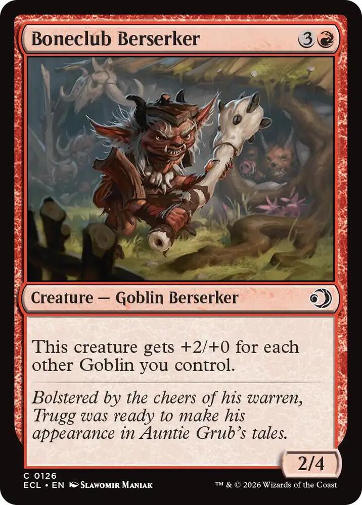 Boneclub Berserker - Lorwyn Eclipsed - Magic: The Gathering