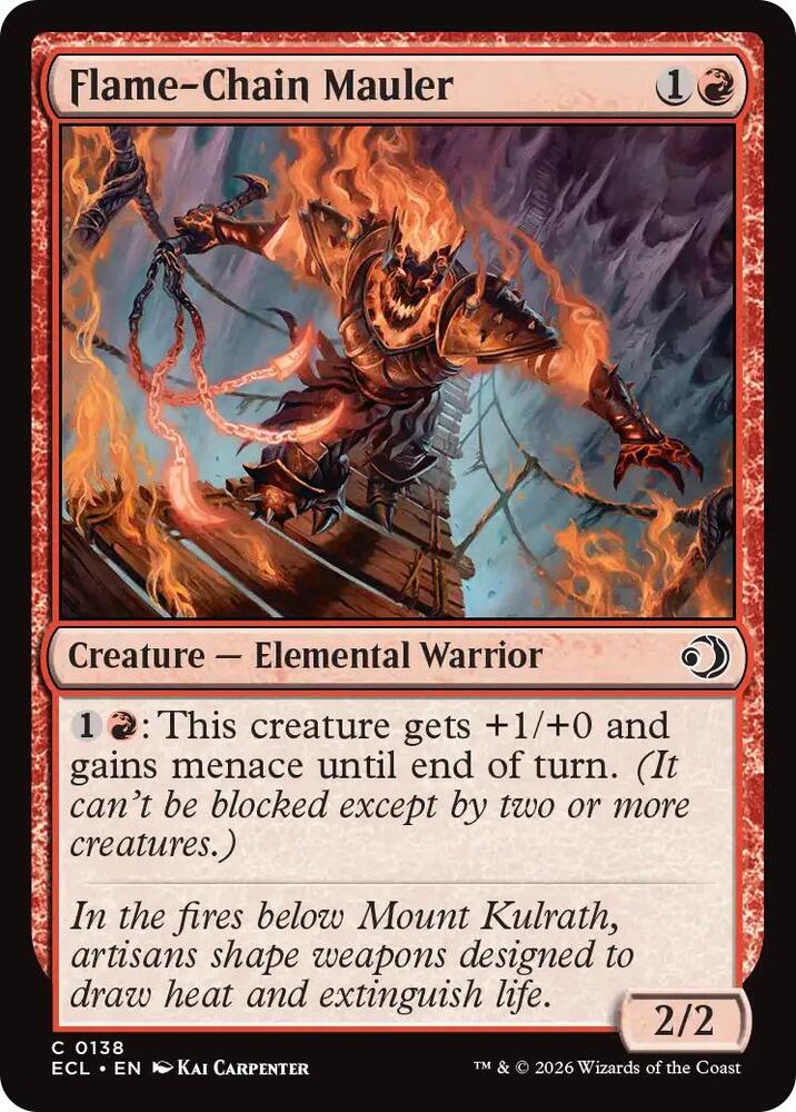 MTG ちらつき鬼火 foil Flame-Chain Mauler - Lorwyn Eclipsed - Magic: The Gathering