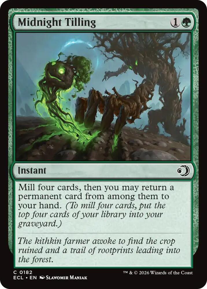 Midnight Tilling - Lorwyn Eclipsed - Magic: The Gathering