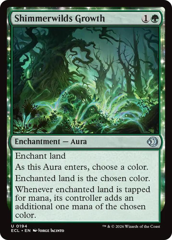 Shimmerwilds Growth - Lorwyn Eclipsed - Magic: The Gathering