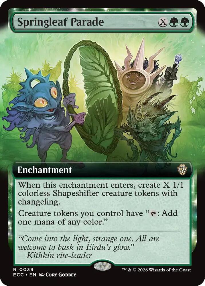 Springleaf Parade (Extended Art) - Commander: Lorwyn Eclipsed