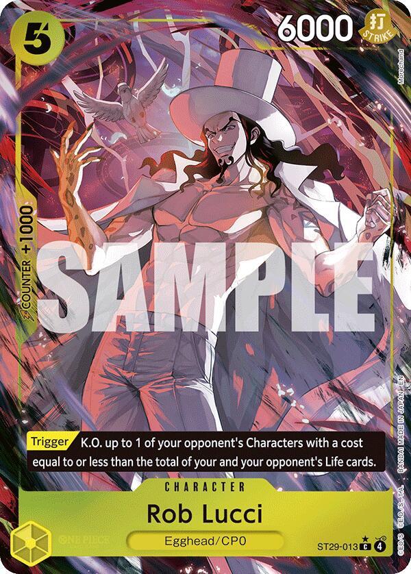 Rob Lucci (Full Art) - Starter Deck 29: Egghead - One Piece Card