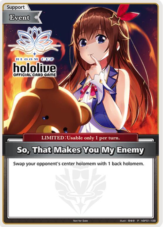 アミーボカード So, That Makes You My Enemy (P) - hololive OFFICIAL CARD GAME