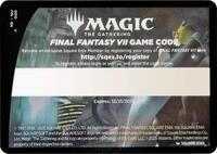 FINAL FANTASY VII Game Code Card - FINAL FANTASY - Magic: The Gathering card
