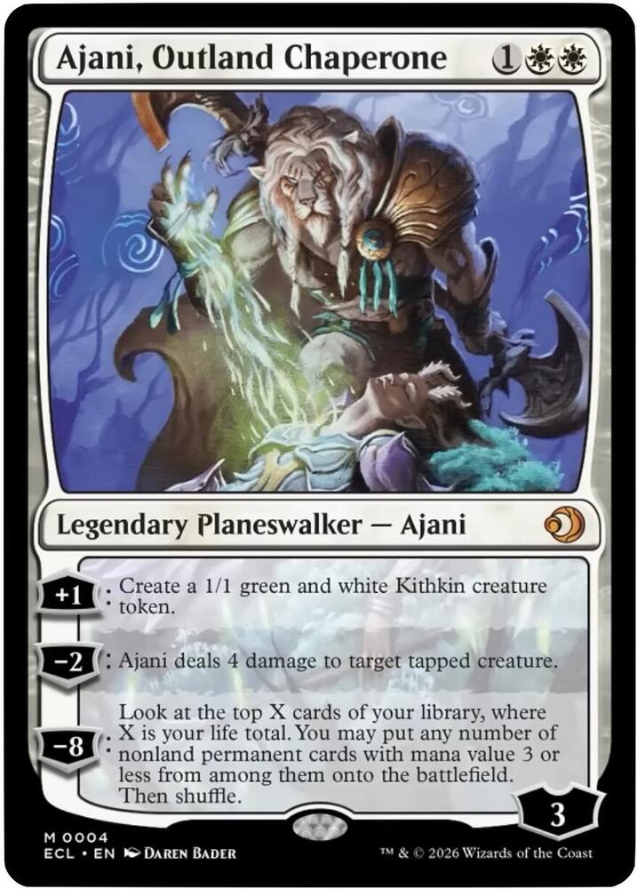Ajani, Outland Chaperone - Lorwyn Eclipsed (ECL) - Lorwyn Eclipsed (LCE)