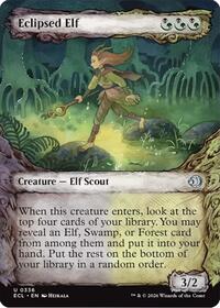 Eclipsed Elf (Showcase) - Lorwyn Eclipsed - Magic: The Gathering card