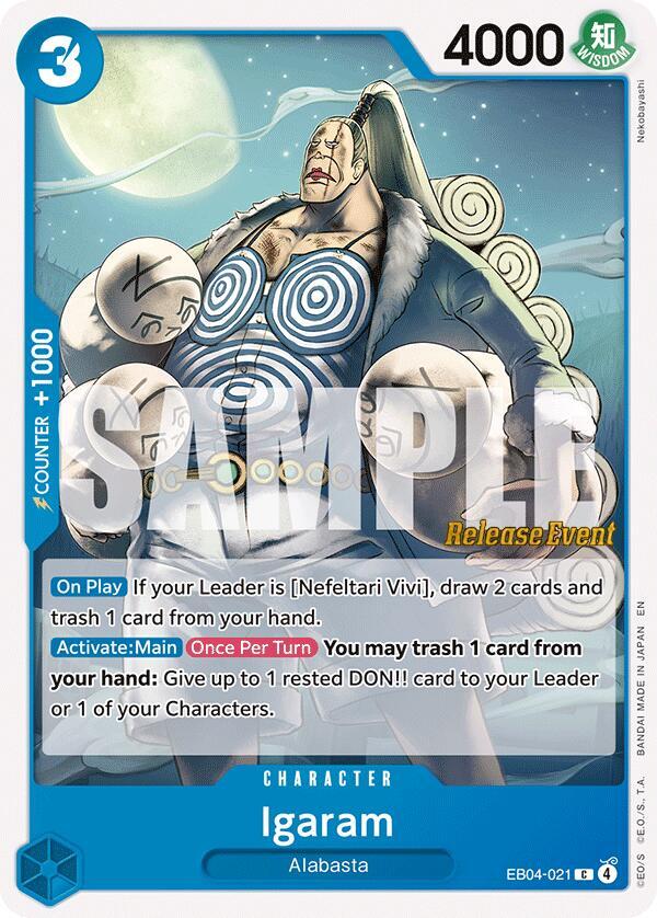 Igaram - The Azure Sea's Seven Release Event Cards - One Piece