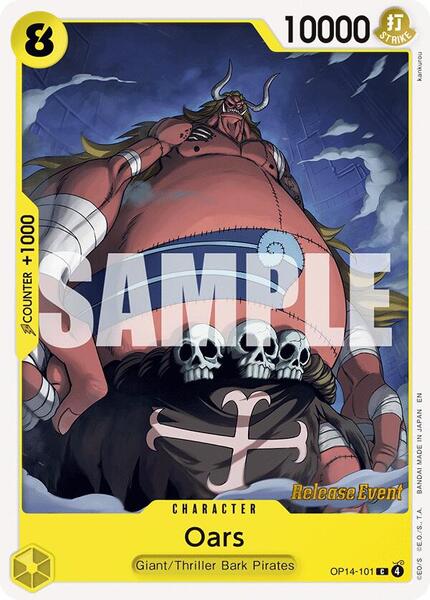 Oars - The Azure Sea's Seven Release Event Cards - One Piece Card Game ...