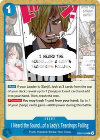 I Heard the Sound...of a Lady's Teardrops Falling - The Azure Sea's Seven Release Event Cards - One Piece card